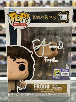 Frodo #1389 Lord of the Rings Funko Pop Signed By Elijah Wood w/COA
