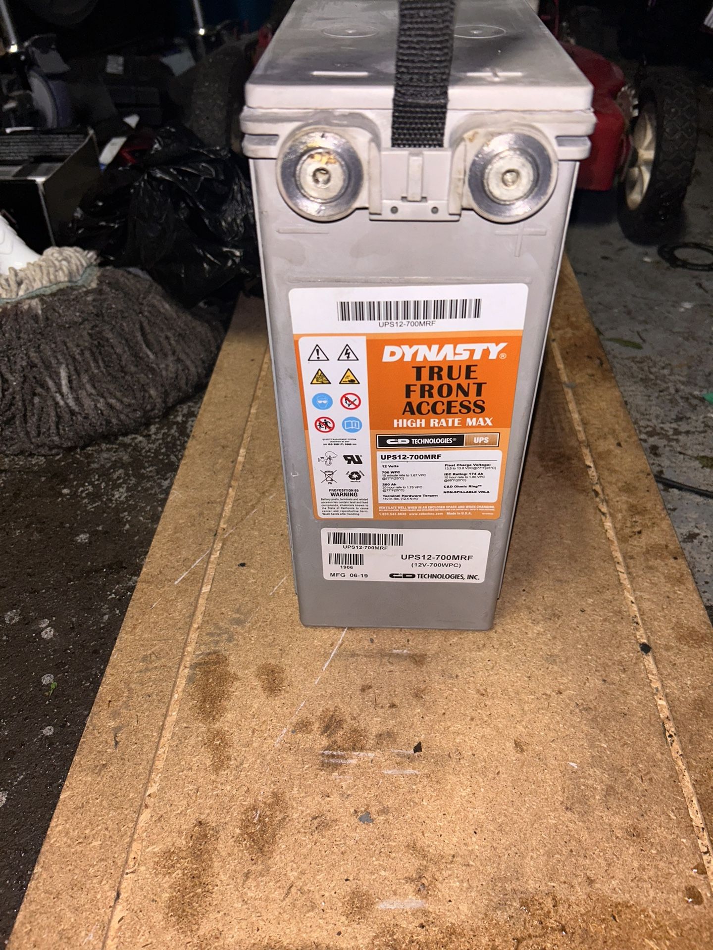 C&D Technologies High Rate Series UPS12-700MRXF