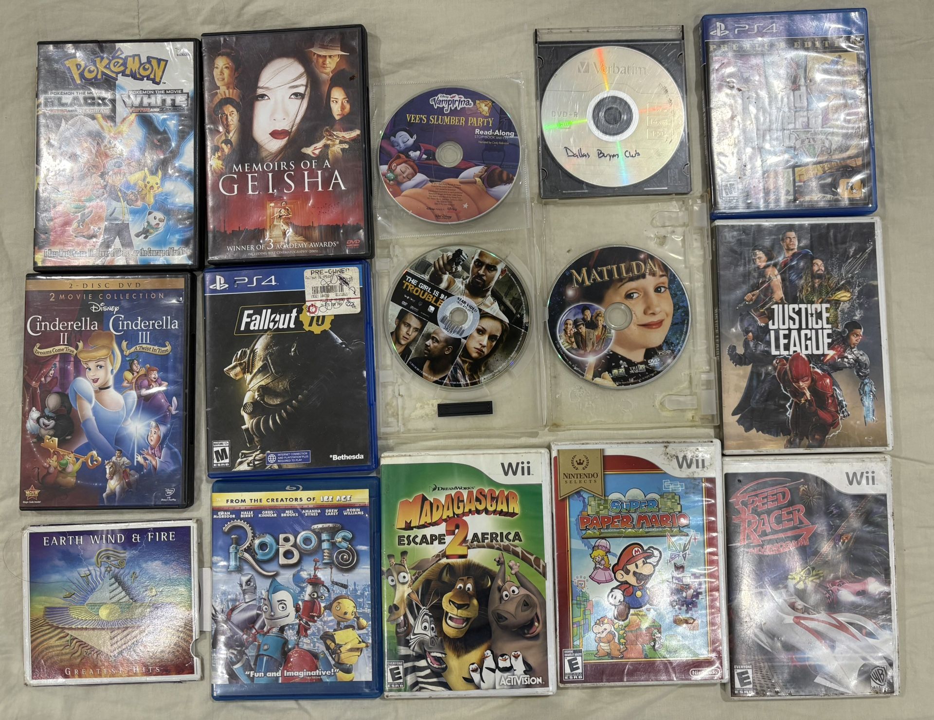 Mix DVD Movies-Games-1 Greatest Hits Earth wind & Fire