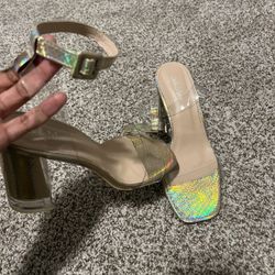 Chrome Clear Heels