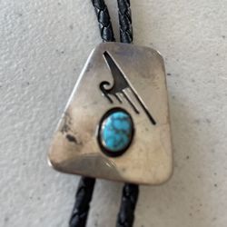 Turquoise Old Pawn New Mexico Bo Lo Tie 