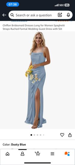 Dusty Blue Bridesmaids dress