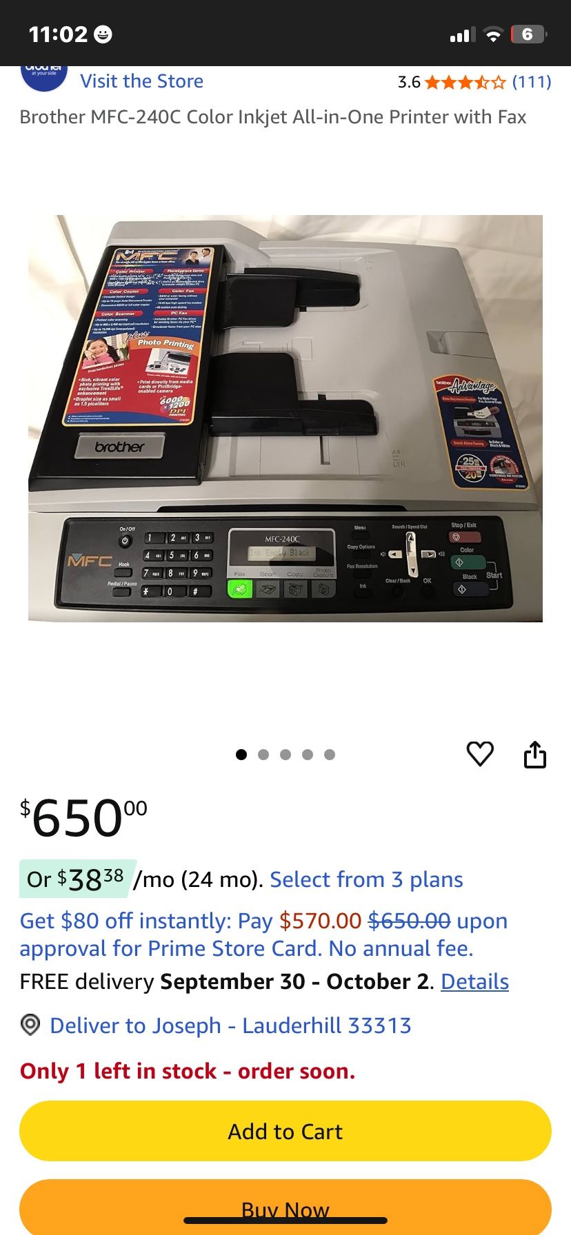 BROTHER PROFESSIONAL PRINTER MFC-240C