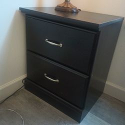 Wooden 2 Drawer Nightstand  Set