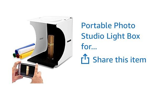 portable photo studio light box for jewellery and small items femoden photo studio