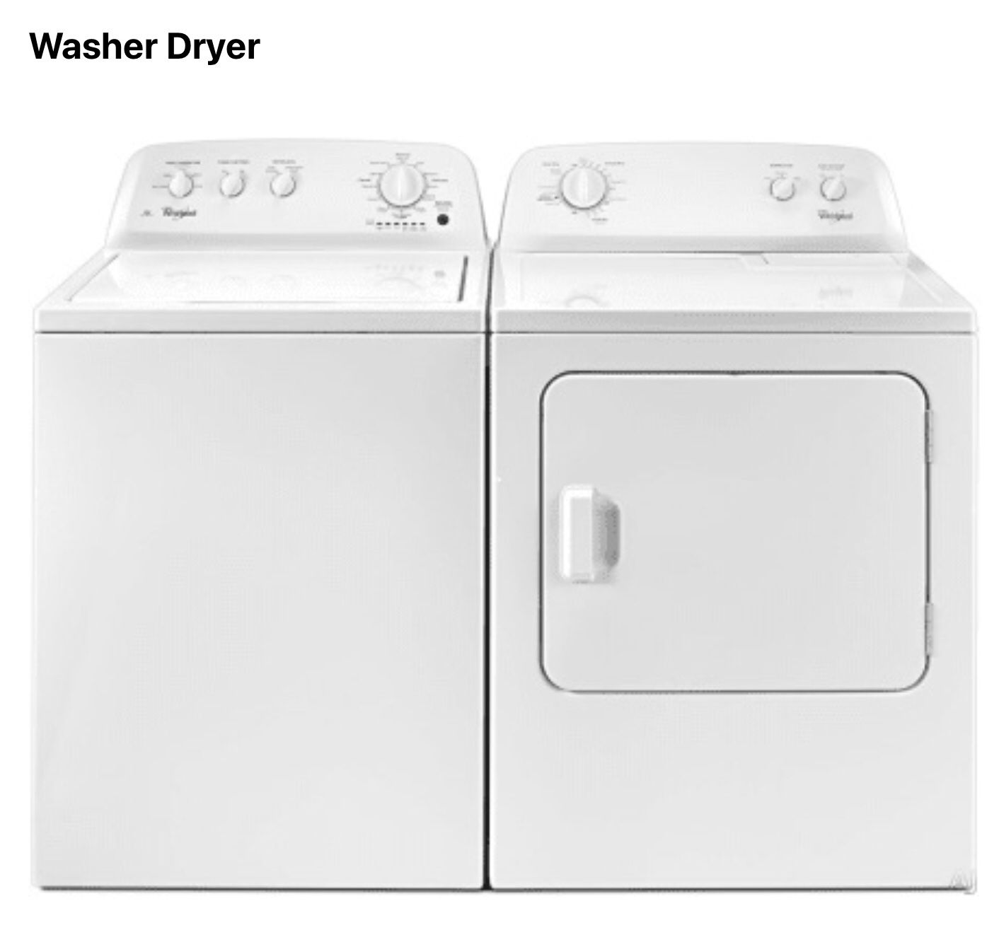 Whirlpool washer & Gas dryer. Both Work Well. Moving in Wednesday To 4843 N. Harlequin Dr. Prescott Valley Az. Available For You To Pick Up There.