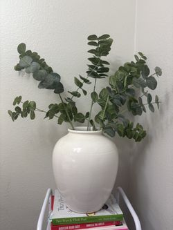 Large Vase With Eucalyptus 