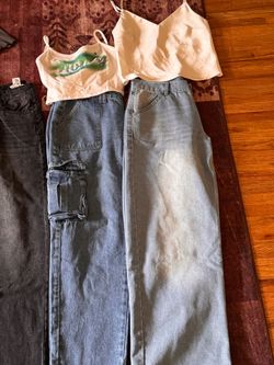 Jeans and tops