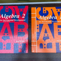 Saxon Math Algebra 1 and 2 Textbooks