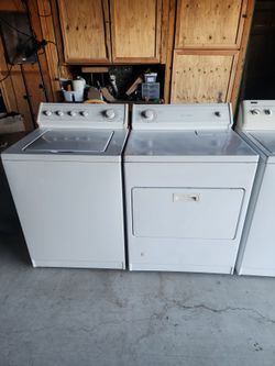 Whirlpool Washer And Gas Dryer Set Heavy Duty Super Capacity Plus Nice And Clean In-and-out Working Perfect Located In Perris