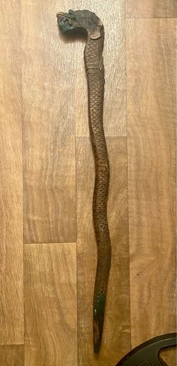 Antique Hand carved Dragon Walking Stick