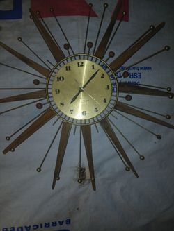 Antique Brass Clock 
