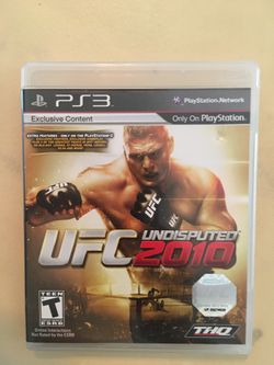 Sony PlayStation ps3 ufc 2010