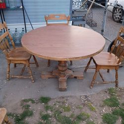 Maple Table And Chairs