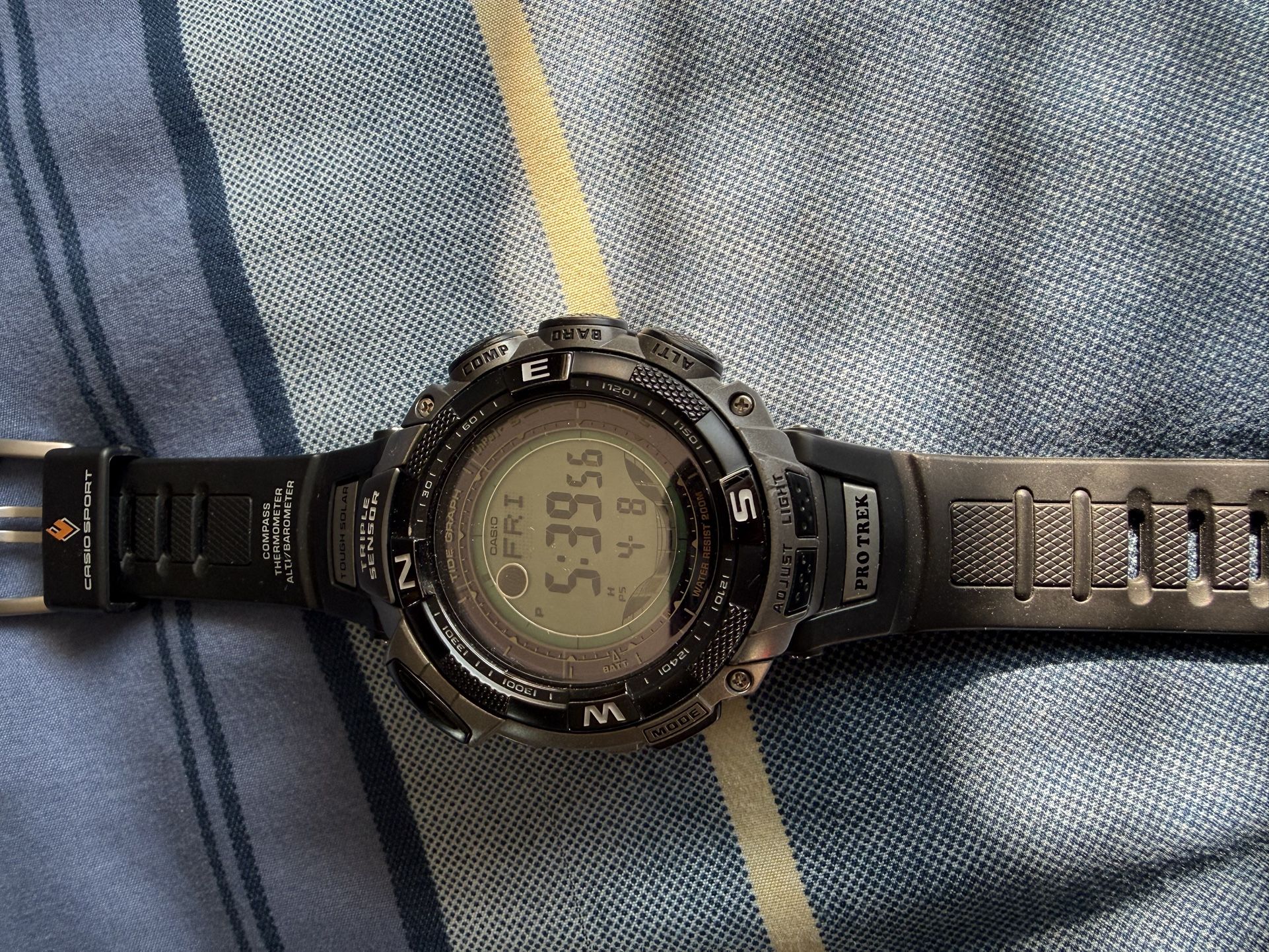 Casio ProTrek PRG130T Solar Triple Sensor Watch