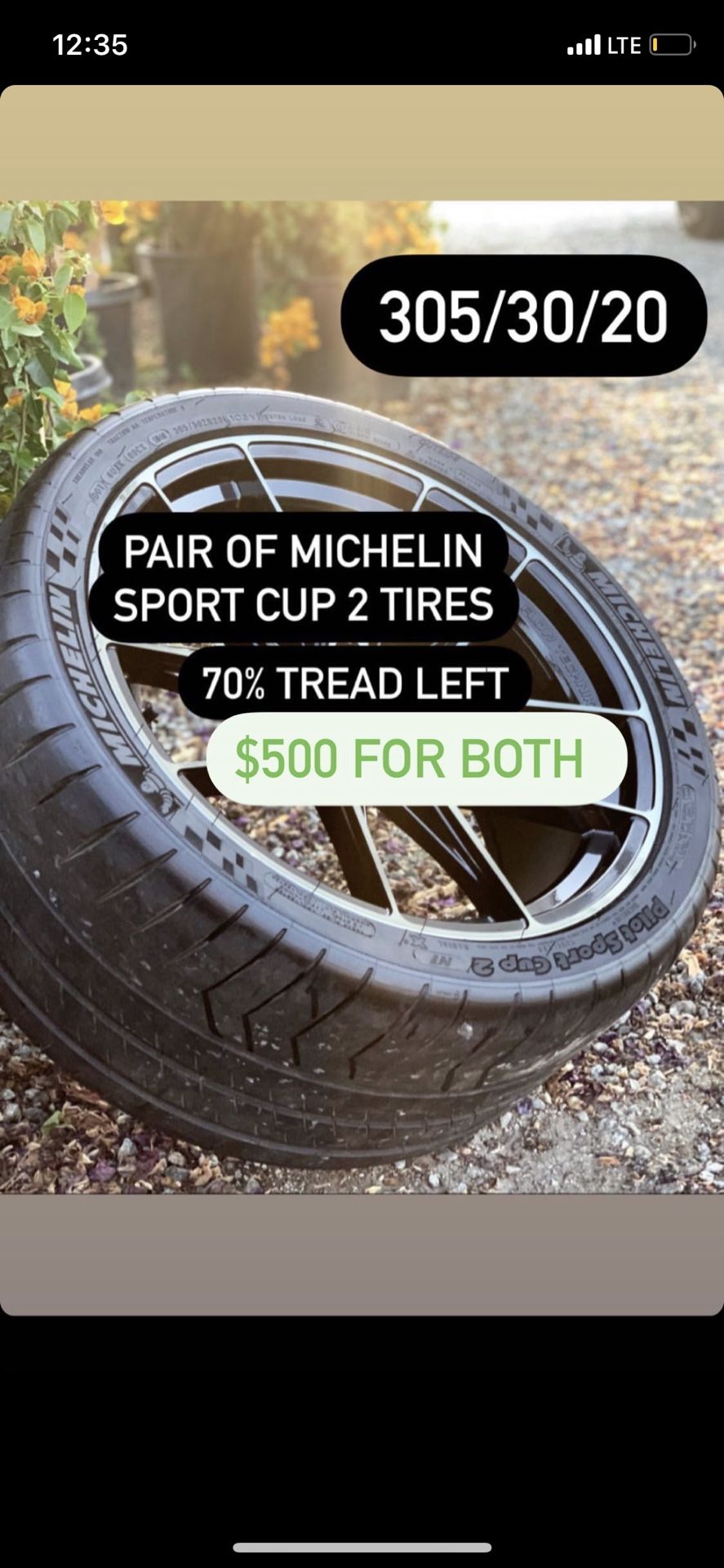 Michelin Sport Cup 2 tires