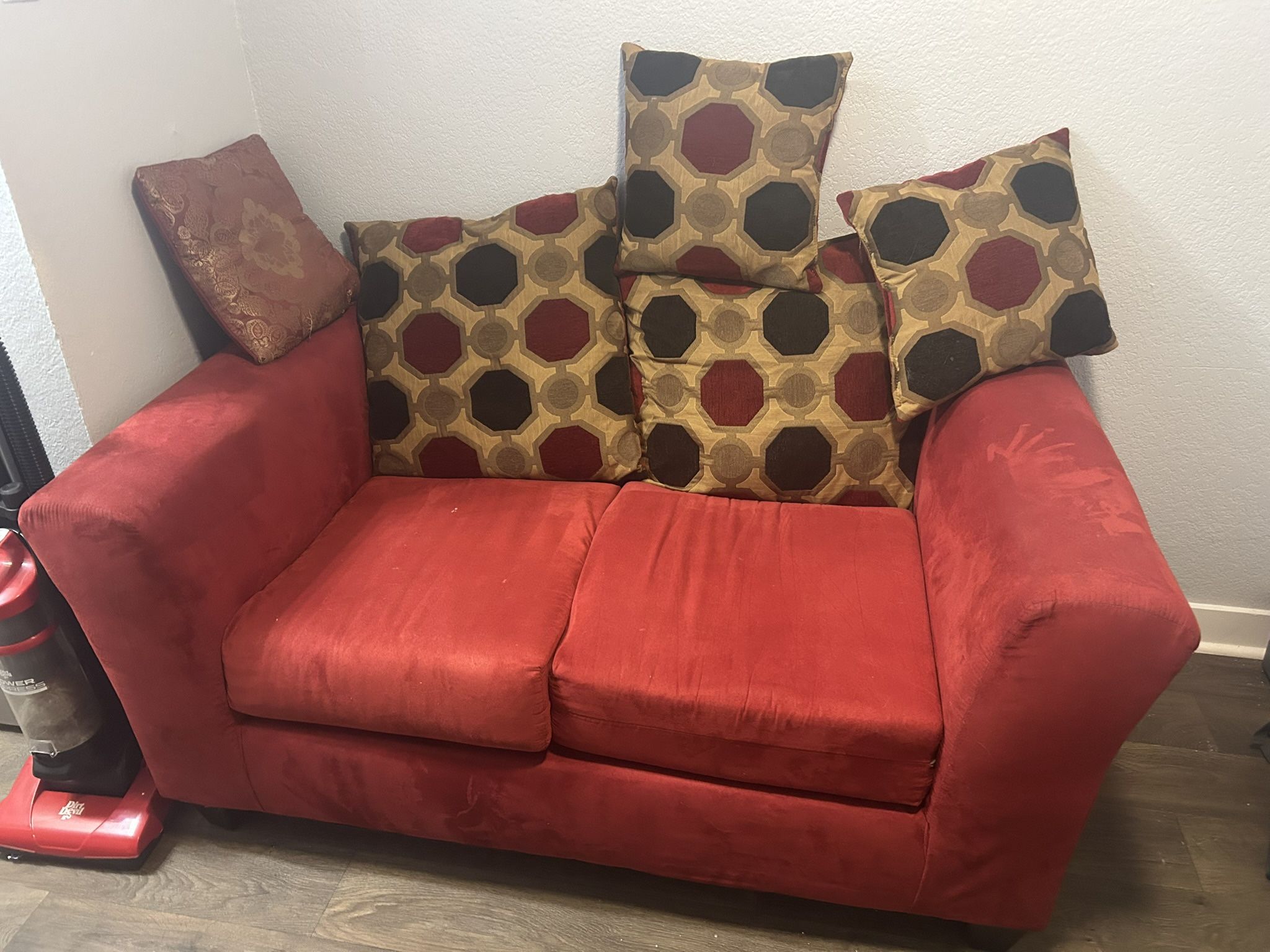Comfy Red Couch