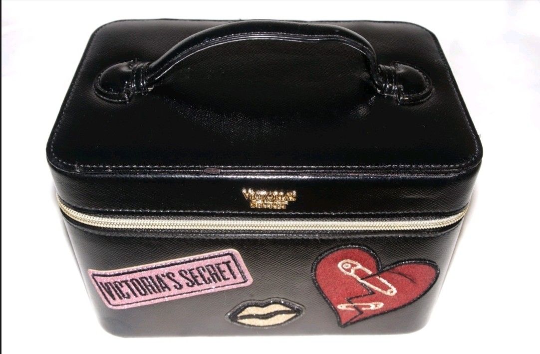 Victoria’s Secret Train Case Bombshell Cosmetic Makeup Organizer Bag Tote