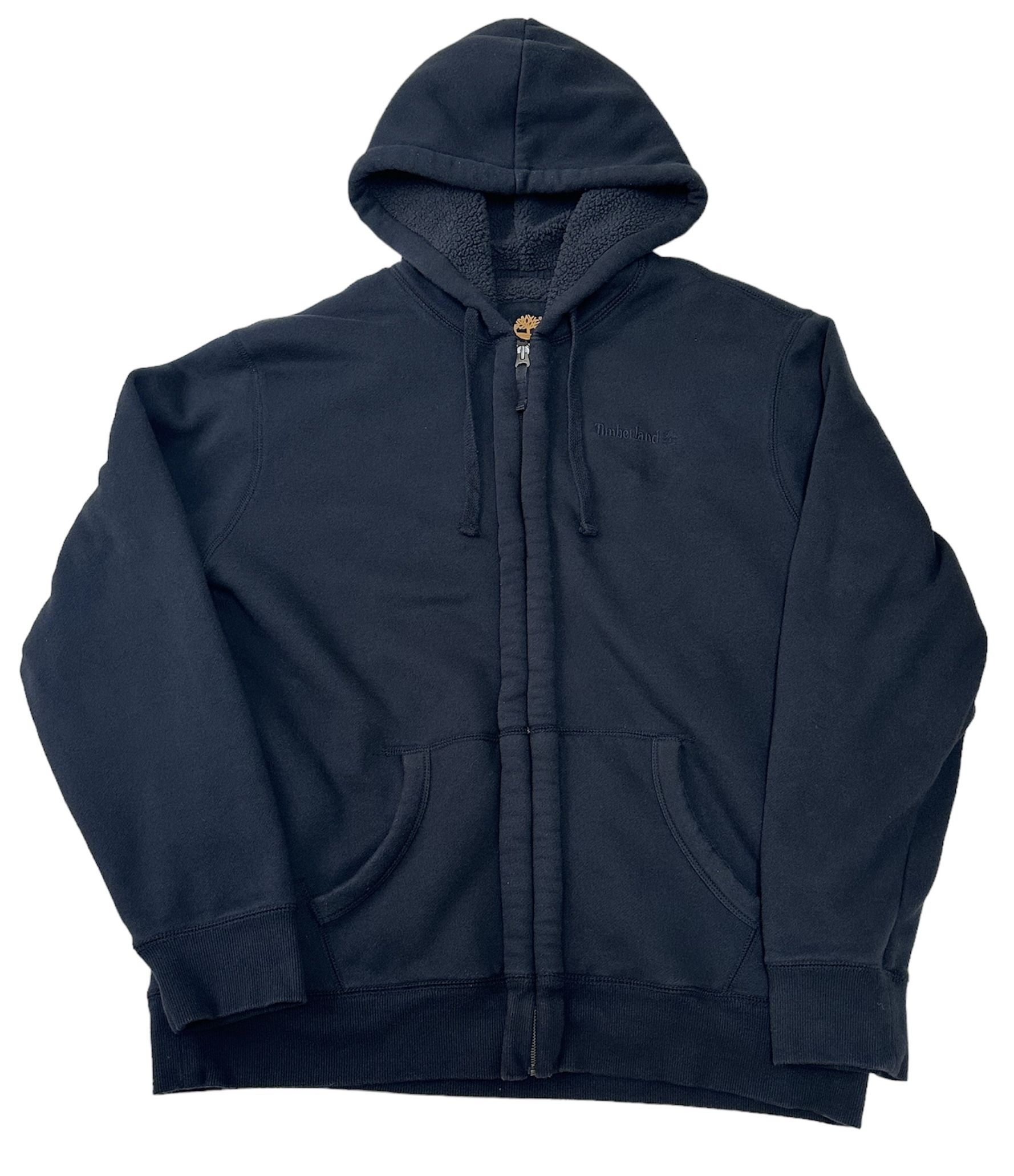 Timberland Men’s Vintage Black Hoodie Jacket Size XL