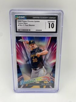 2024 Topps Chrome Update Paul Skenes Future Stars RC CGC 10