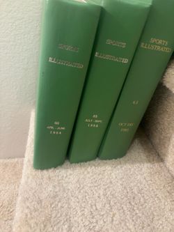 Vintage Sports Illustrated Hardcover Bound Volumes 1984–1988 – Set of 6
