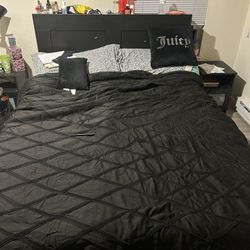 Queen Headboard And Shelves