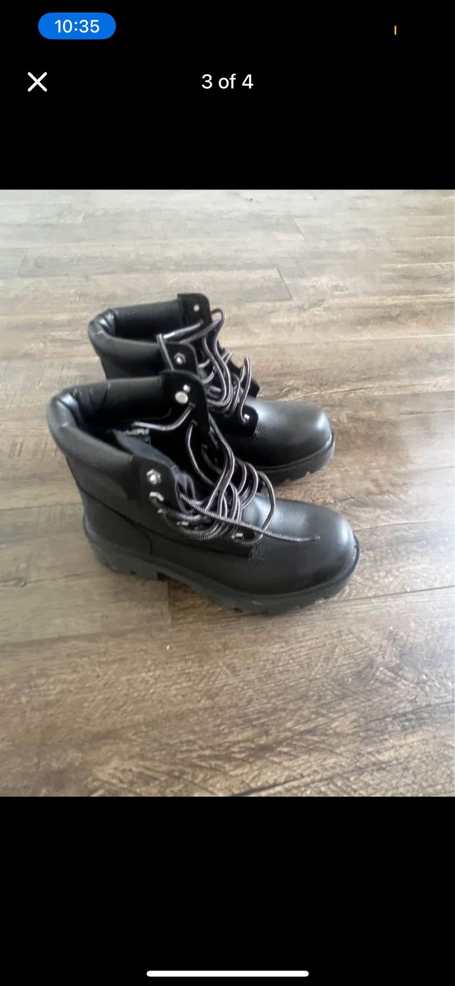 Black Timberland Boots M5.5