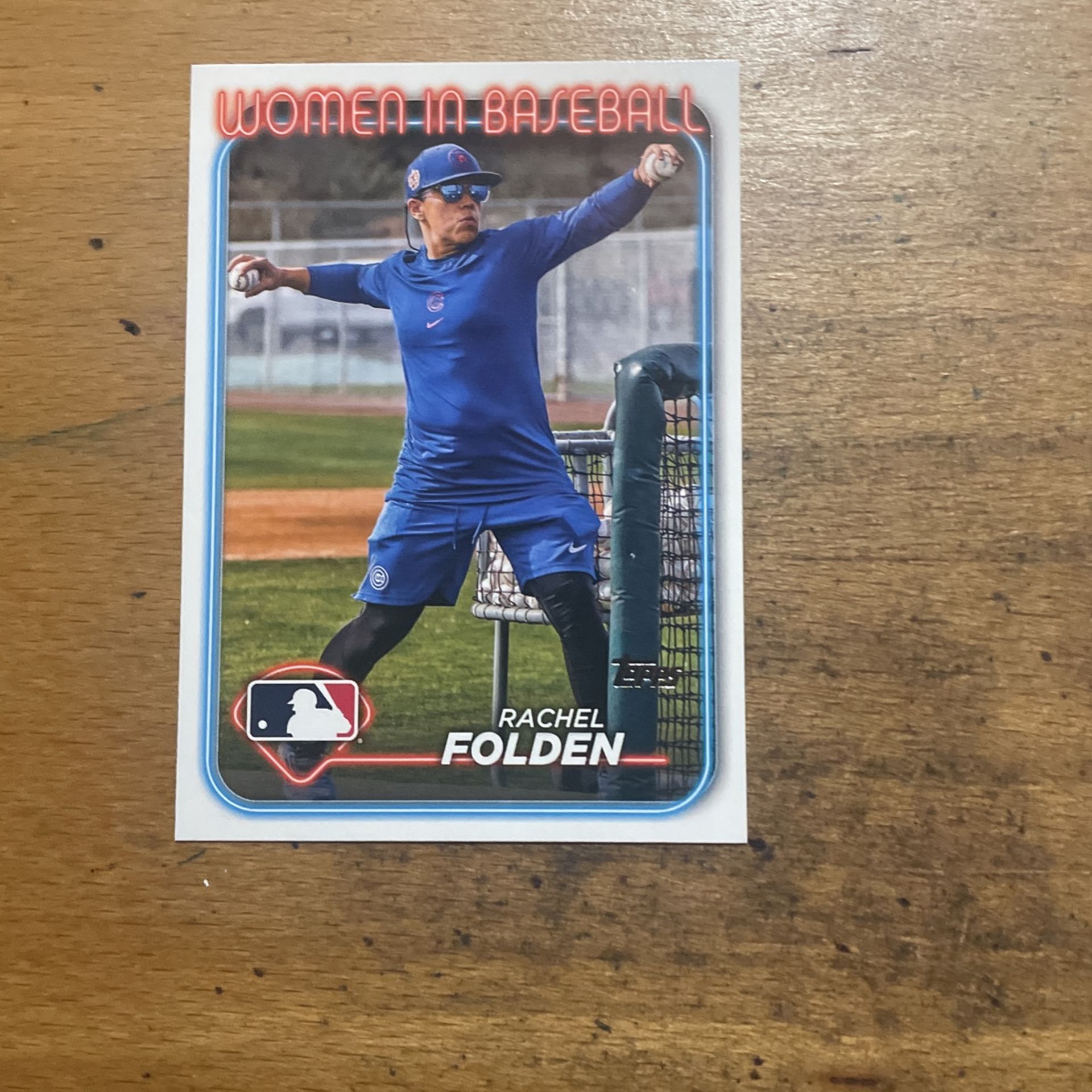 2024 TOPPS RACHEL FOLDEN WOMEN IN BASEBALL CARD