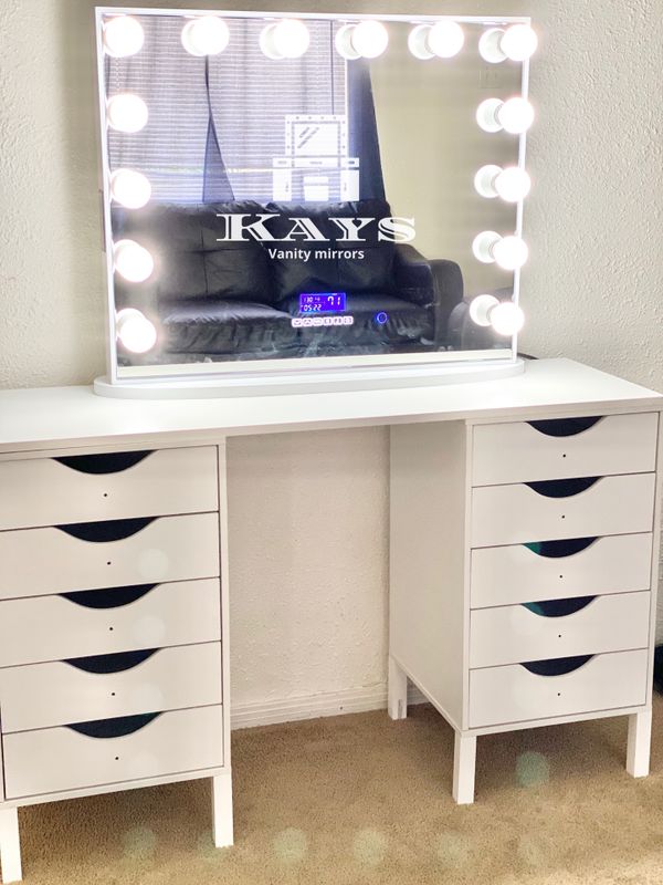 Bluetooth vanity mirror with desk set for Sale in Ontario, CA OfferUp