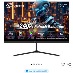 ArcticPro 27inch Gaming Monitor