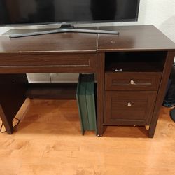Office table : Height-Adjustable 50"W Lift Top Office Desk
