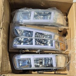 99-02 Chevy Silverado | 00-06 Chevy Tahoe / Suburban LED Headlights Faros Calaveras Micas Luces Lamps