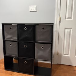 9 Cube Storage Organizer - Black 