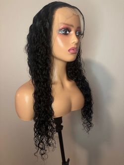 13x6 black water wave 24in wig