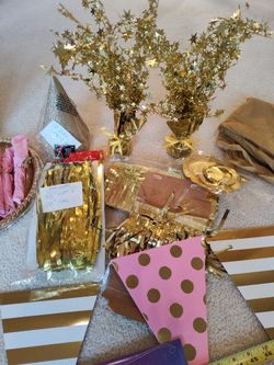 Pink & Gold Party Supplies