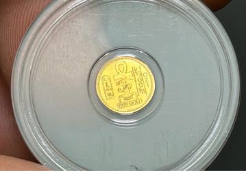 Beautiful 😍!! 1/500 oz Gold Round - Monarch Egyptian Eye of Ra .9999 Pure Bullion !