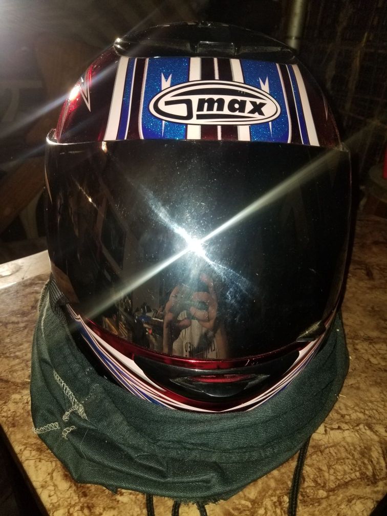 Medium sized motorcycle helmet