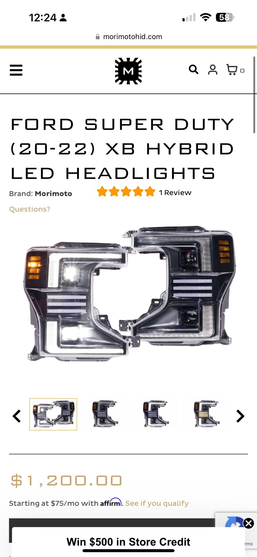 Ford F250 Headlights 