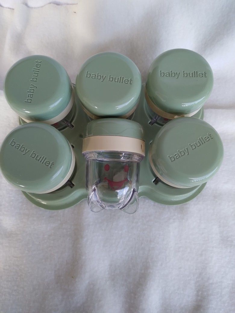 Baby Bullets Storage Jars By Nutrabullet 6 Jars Storage Tray for Sale