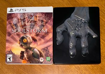 Oddworld Soulstorm Day One Oddition PS5 Steelbook + Slipcover