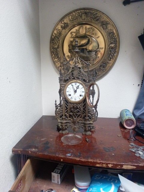 Brass Mantle Clock