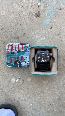 Fossil JR1351 Men’s Watch – Black Leather Band + Fossil Tin