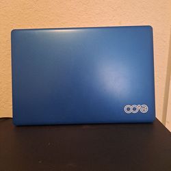 Brand new blue laptop