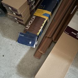 Lot of 6 Brown 2” blinds size (4)36x64 (1)52x72 (1) 72x64