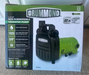 Drummond 1/2 HP Cast-Iron Transfer Pump
