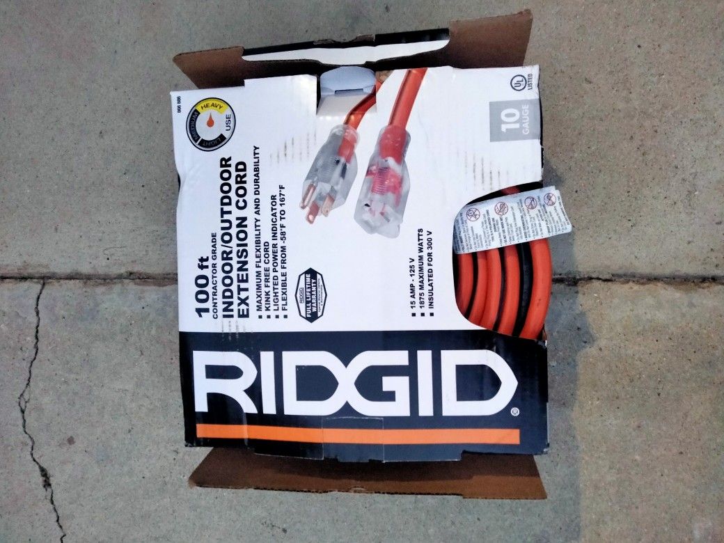 Ridgid 100 Ft 10 Gauge New