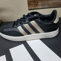 *NEW* Adidas Barreda Womens Black Sneakers Casual Shoes JI4906 Women's Size 10 with Box and Tags