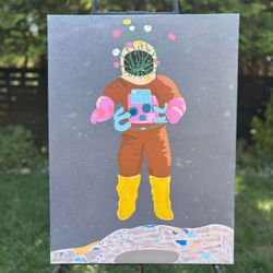 Original Moon Man Painting 