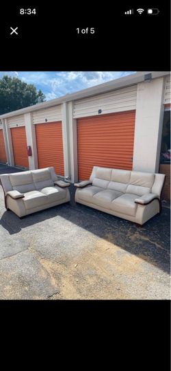 Sofa love seat leather