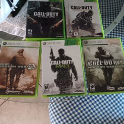Xbox 360 Call Of  Duty Lot Of 5